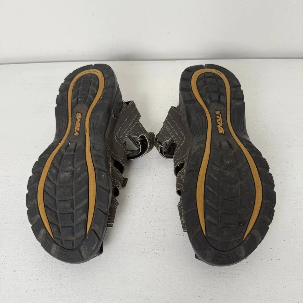 Teva‎ Omnium Mens 9 Brown Closed Toe Fisherman Sandals Hiking